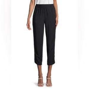 Madewell Dolphin Hem Track Trousers Black Pants